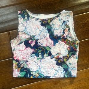 Black Milk Clothing Van Gogh roses wifey top
